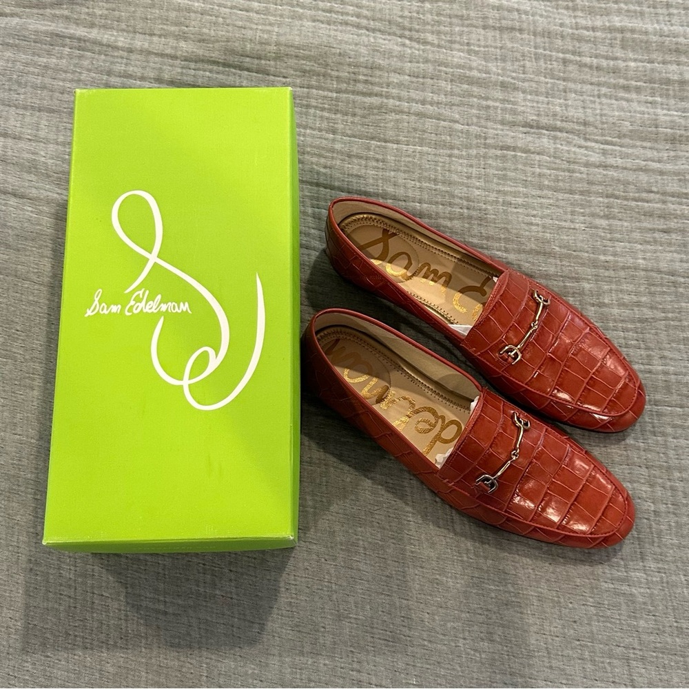 Sam Edelman Women's Lorraine Croc Leather Loafers